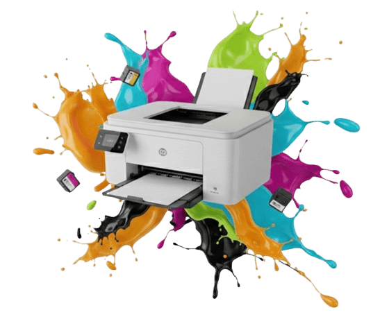 Impresora con tintas de colores