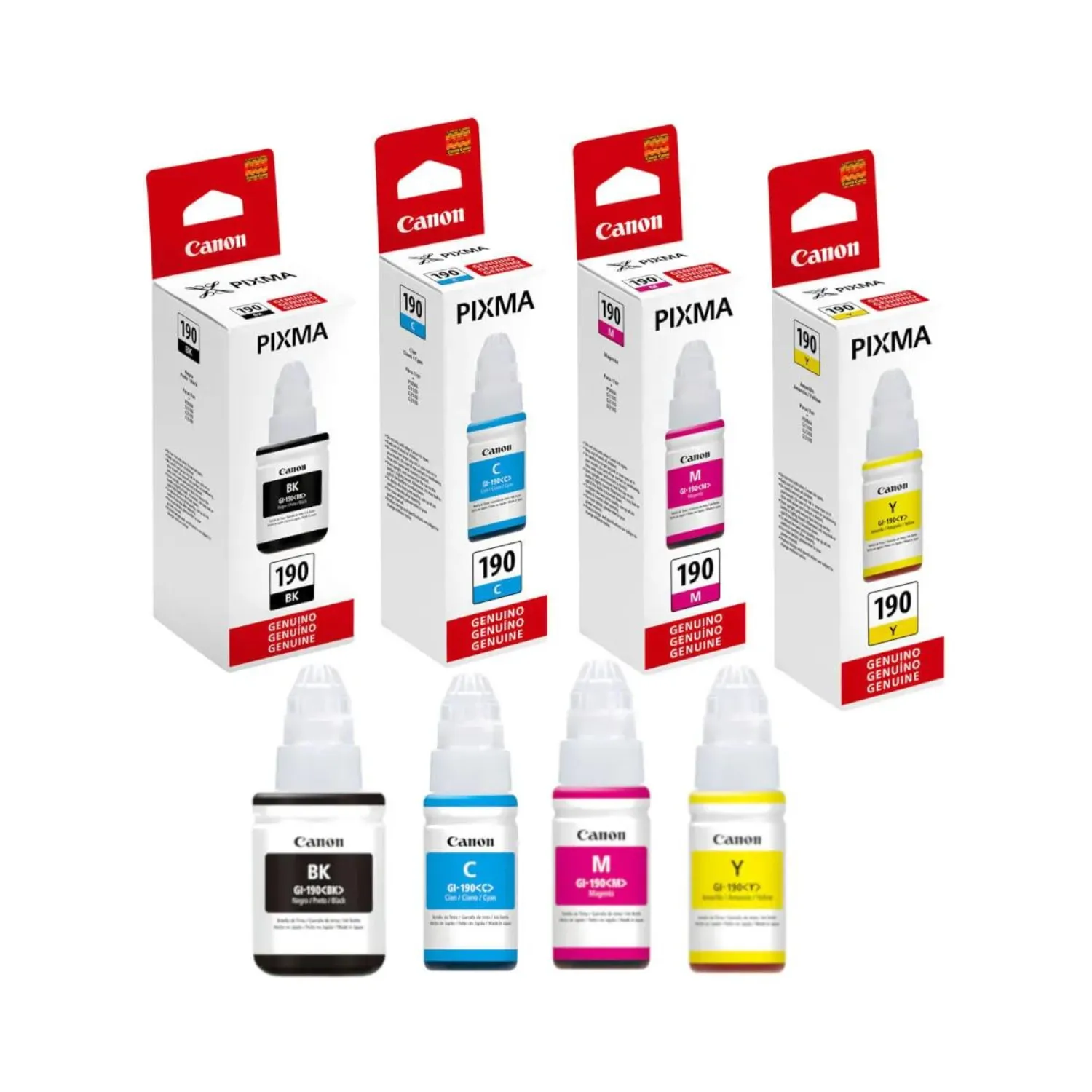 Kit x4 tintas Canon Gl - 190