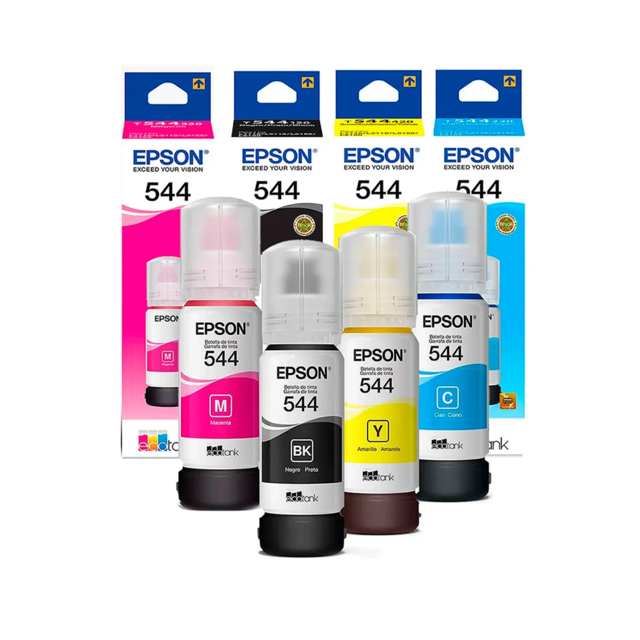 Kit x4 tintas Epson 544 Color