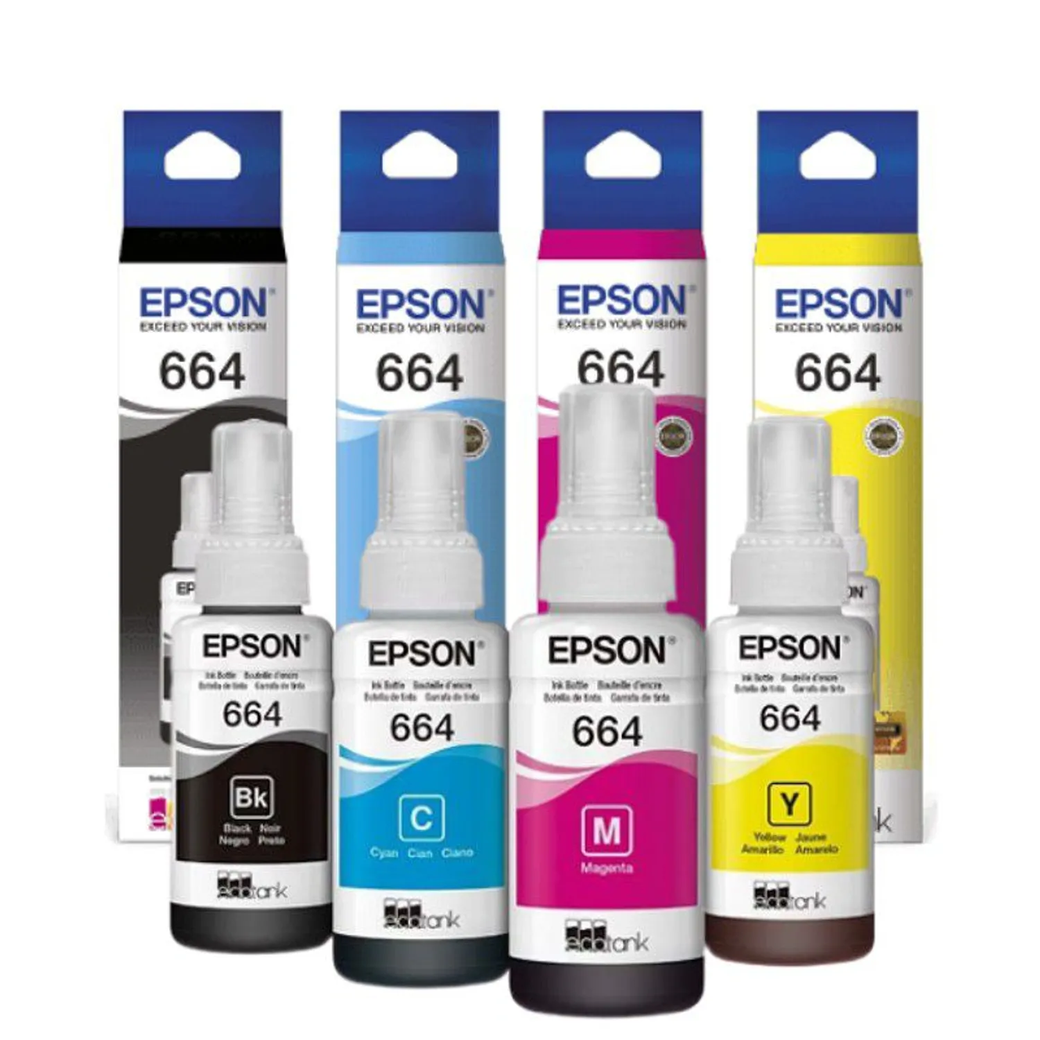 Kit x4 tintas Epson 664 Color