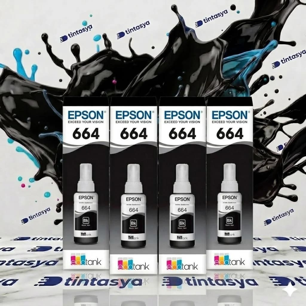 Kit x4 tintas Epson 664 Negro
